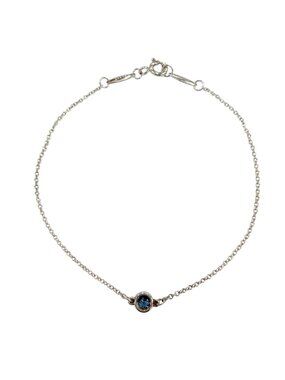 Tiffany & Co Elsa Peretti Color by the Yard Aquamarine Bracelet Silver Blue